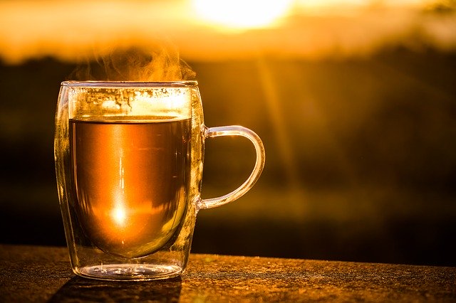 Relaxing cup of tea