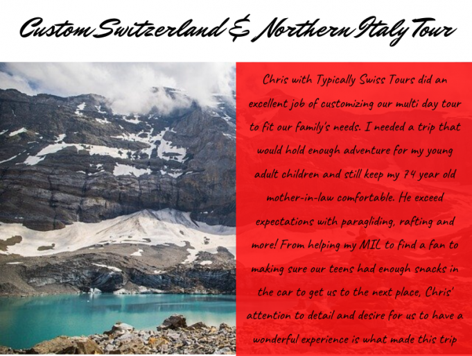 Trip review of a customised tour